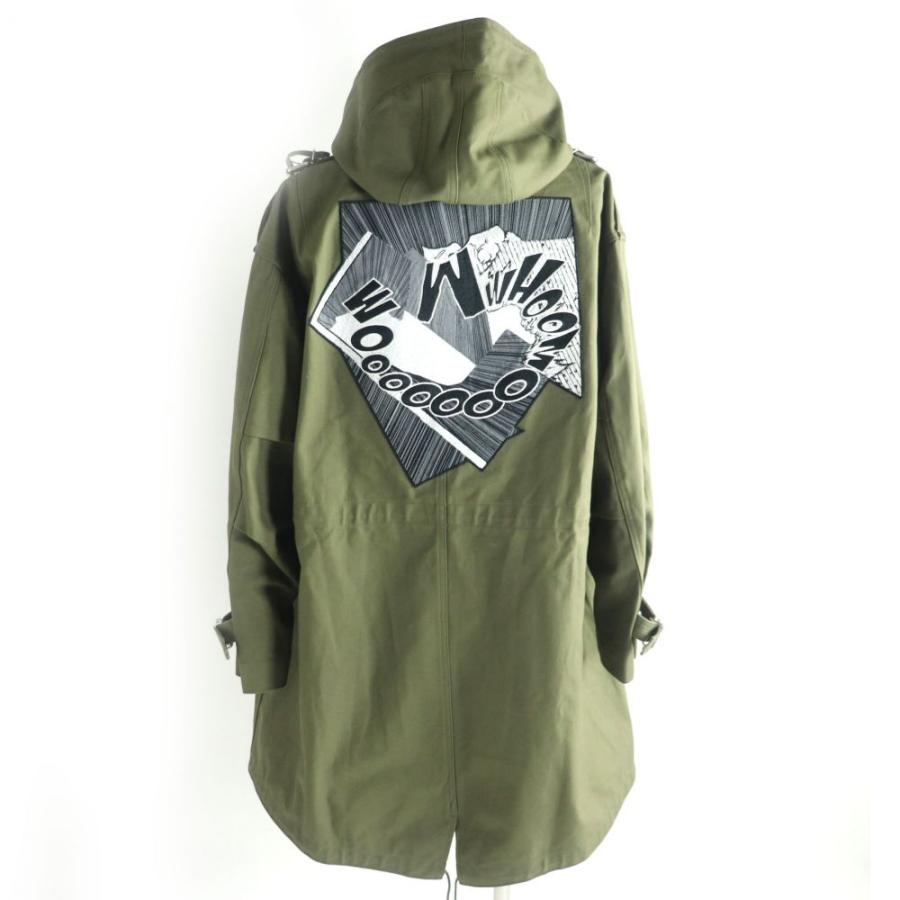 未使用品□19SS CELINE×Christian Marclay セリーヌ WHOOMOOOOM エンブロイダリー ミリタリー/モッズコート  カーキ 38 日本製 正規品 :t11-st10826-001221:GREENヤフーショッピング店 - 通販 - Yahoo!ショッピング