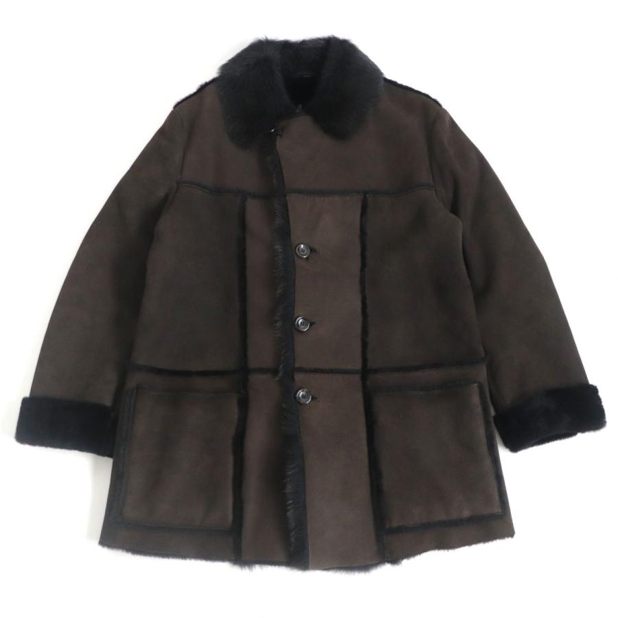 美品 Armani Collezioni アルマーニコレツィオーニ ムートンコート ロングコート ブラウン メンズファッション 54 正規品 メンズ Collezioni アルマーニコレツィオーニ 寒い時期オススメ T11 St325 ムートンコート ロングコート Greenヤフーショッピング店