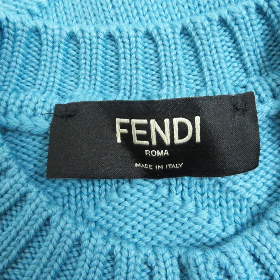 美品□2022年製 FENDI/フェンディ FZX127 ズッカ FFロゴ 総柄 ウール 