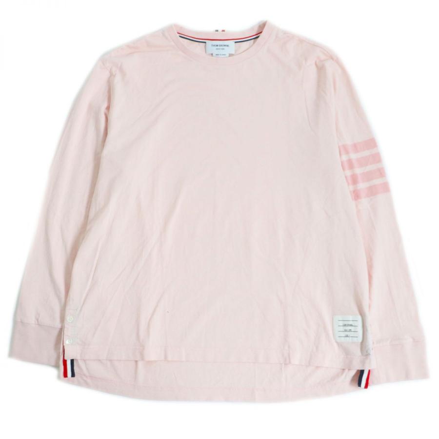 美品□THOM BROWNE/トムブラウン MJS117A 4BAR ストライプ コットン100 