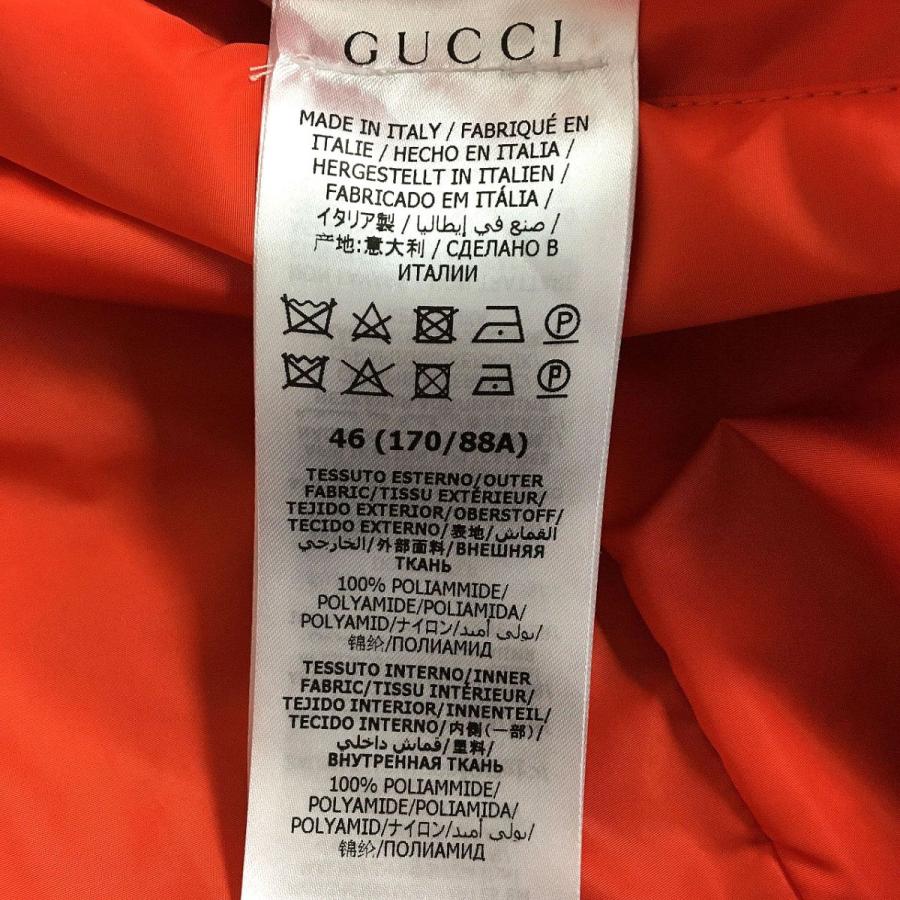 極美品□21AW GUCCI/グッチ 654831 GGナイロン ジャカード 中綿入り