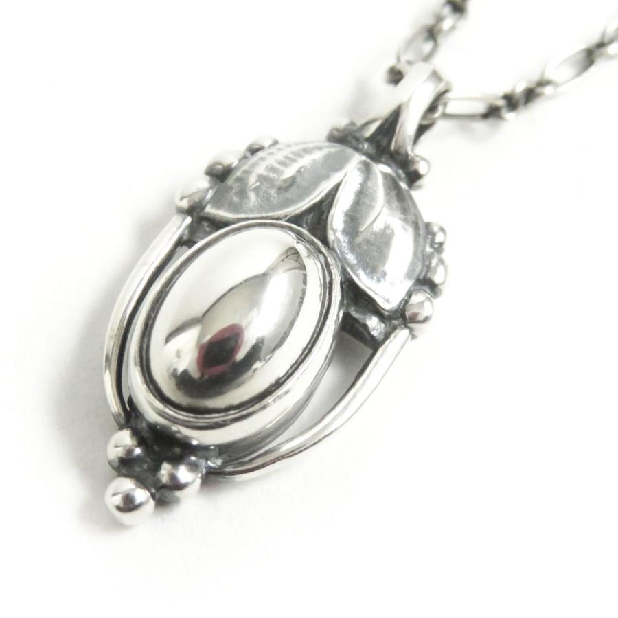 美品□Georg Jensen/ジョージジェンセン ヘリテージコレクション 2003 SV925 イヤーネックレス/ペンダント シルバー  総重量12.5g オススメ :t12-st30529-59411:GREENヤフーショッピング店 - 通販 - Yahoo!ショッピング