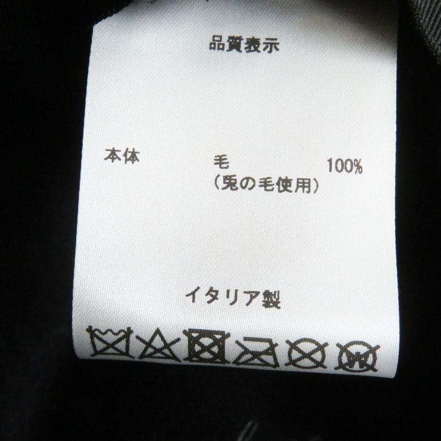 極美品□Borsalino/ボルサリーノ ALESSANDRIA アレッサンドリア ラビットファー フェルトハット/中折れ帽 ネイビー 58 イタリア製 正規品｜brand-td-store｜09