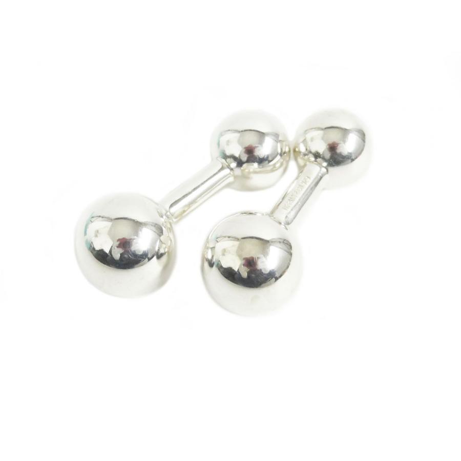 美品□Tiffany＆Co./ティファニー ダンベルモチーフ SV925 カフス  