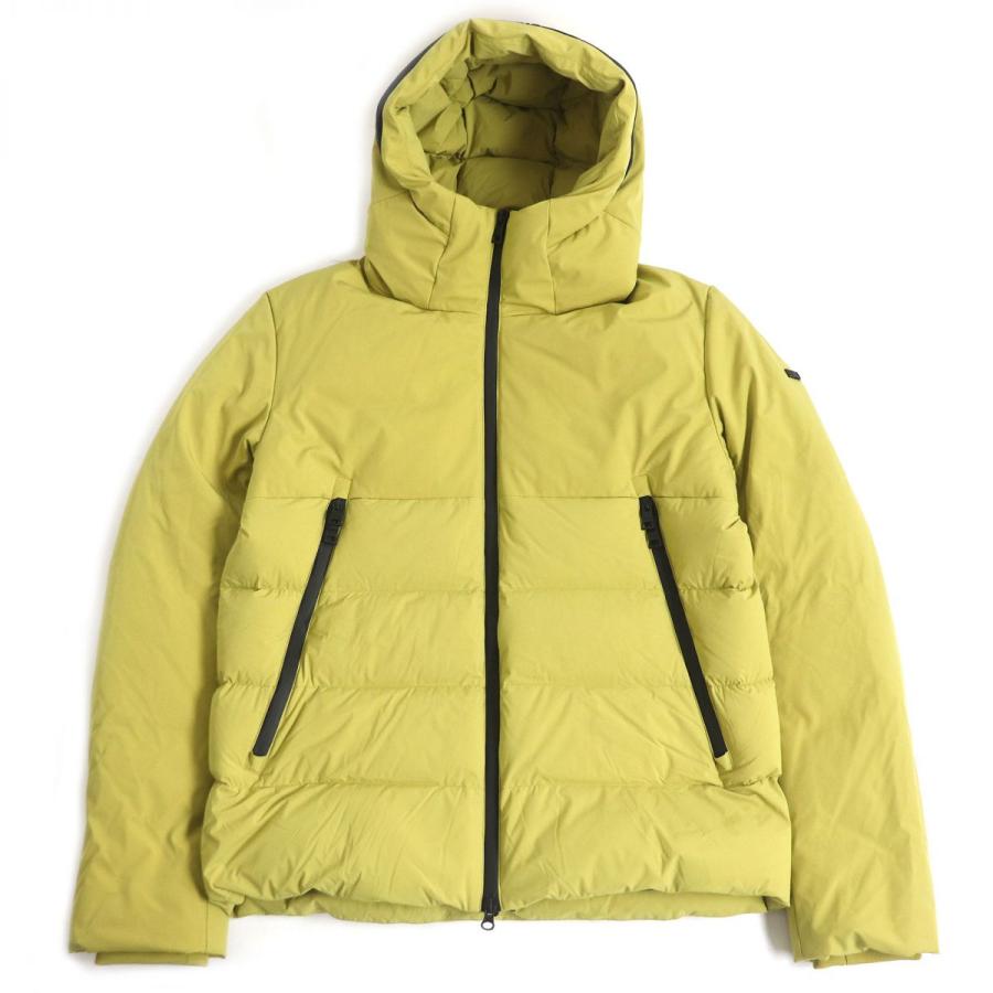 【ドンドン見直し】美品□DUNO/デュノ THUNDER CAPALDIO  ダブルジップ フーデッド ダウンジャケット イエロー系 46 正規品 メンズ ドンドン見直し】美品□DUNO/デュノ THUNDER CAPALDIO ダブルジップ