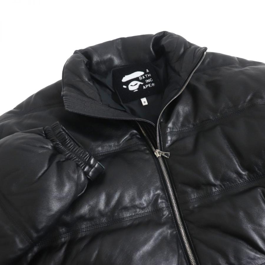 美品□A BATHING APE エイプ LEATHER CLASSIC DOWN JACKET 美品□A BATHING APE エイプ LEATHER CLASSIC DOWN JACKET
