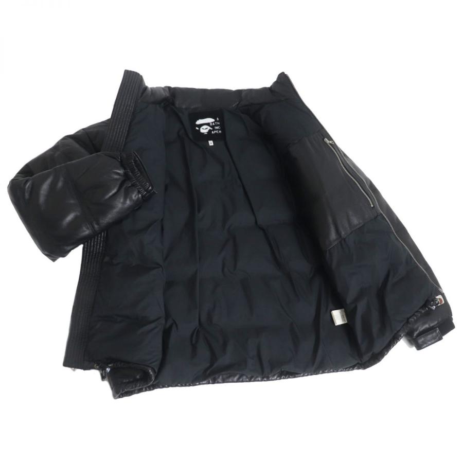 美品□A BATHING APE エイプ LEATHER CLASSIC DOWN JACKET 美品□A BATHING APE エイプ LEATHER CLASSIC DOWN JACKET