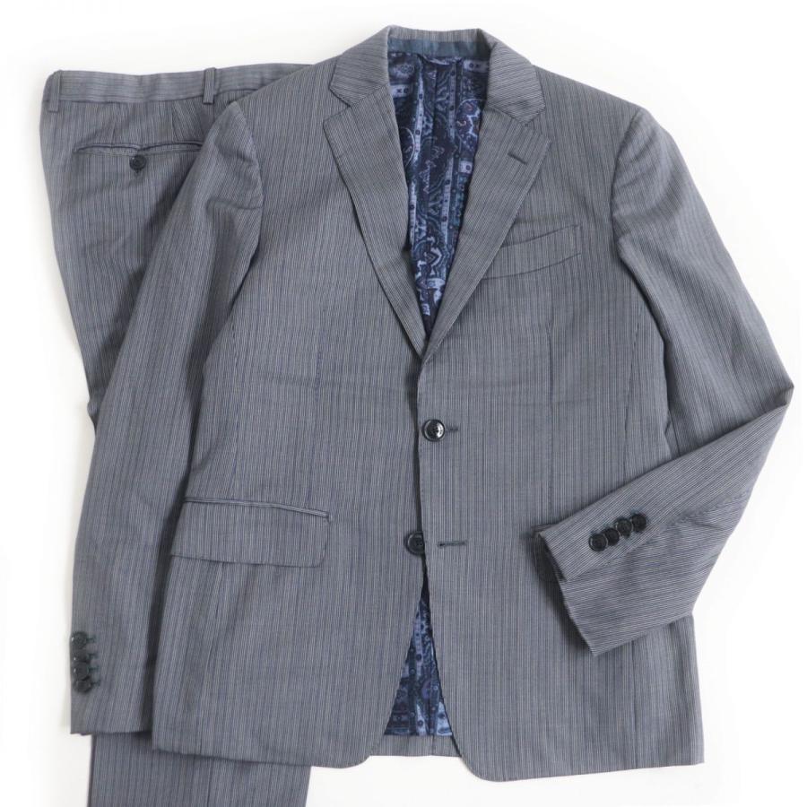 ETRO 美品□ETRO/エトロ ストライプ/ペイズリー柄 裏シルク100 ETRO 美品□ETRO/エトロ ストライプ/ペイズリー柄 裏シルク100