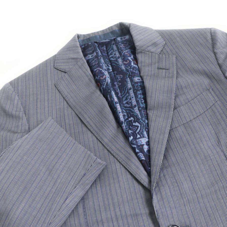 ETRO 美品□ETRO/エトロ ストライプ/ペイズリー柄 裏シルク100 ETRO 美品□ETRO/エトロ ストライプ/ペイズリー柄 裏シルク100