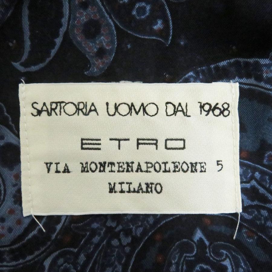 ETRO 美品□ETRO/エトロ ストライプ/ペイズリー柄 裏シルク100 ETRO 美品□ETRO/エトロ ストライプ/ペイズリー柄 裏シルク100