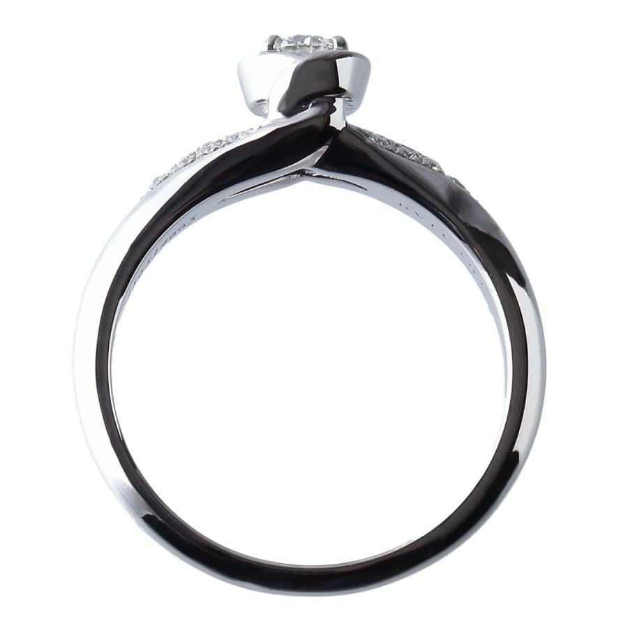 ブルガリ ダイヤリング インコントロ ダモーレ 中石ダイヤ0.18ct F-VS1 