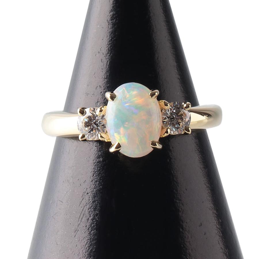 TIFFANY&Co. ティファニー オパール ダイヤ リング 12号 750YG TIFFANY&Co. ティファニー オパール ダイヤ リング 12号 750YG