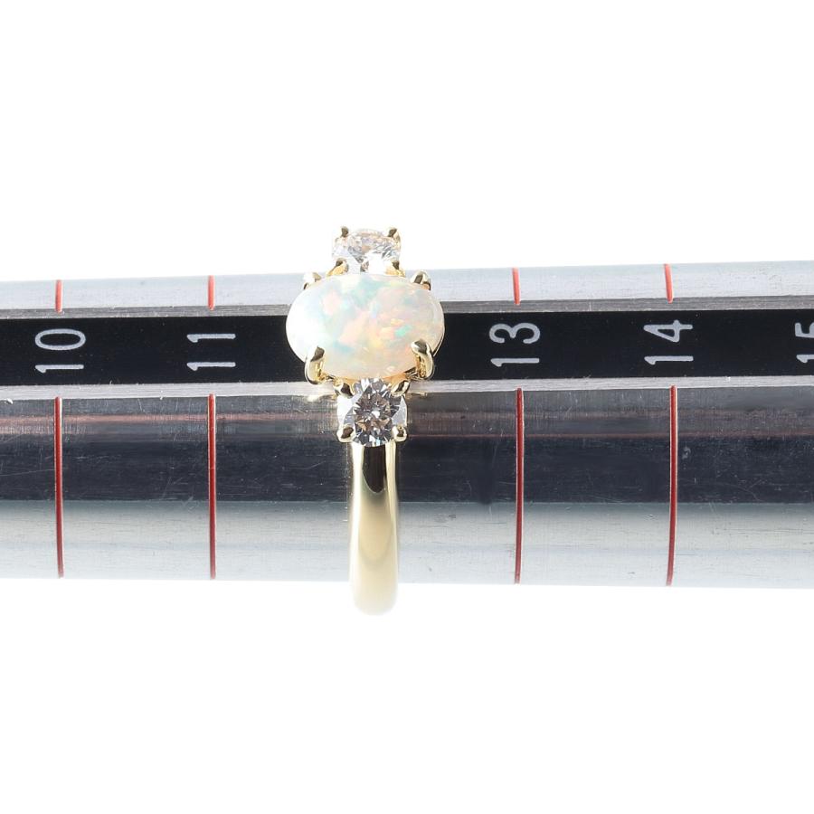 TIFFANY&Co. ティファニー オパール ダイヤ リング 12号 750YG TIFFANY&Co. ティファニー オパール ダイヤ リング 12号 750YG