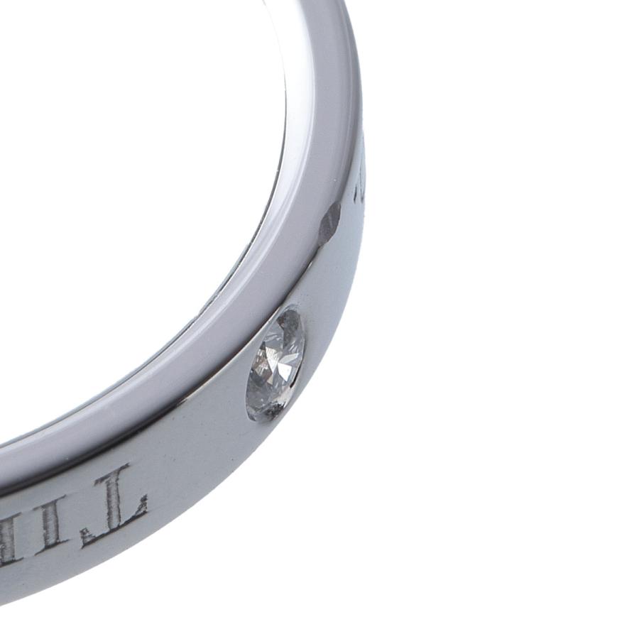 ティファニー フラットバンド ダイヤ リング 3PD 17.5号 幅3.0mm PT950