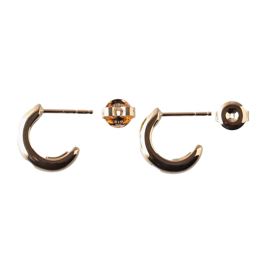 MIKIMOTO ミキモト フープ ピアス ダイヤ0.12ct K18YG 新品 MIKIMOTO ミキモト フープ ピアス ダイヤ0.12ct K18YG 新品