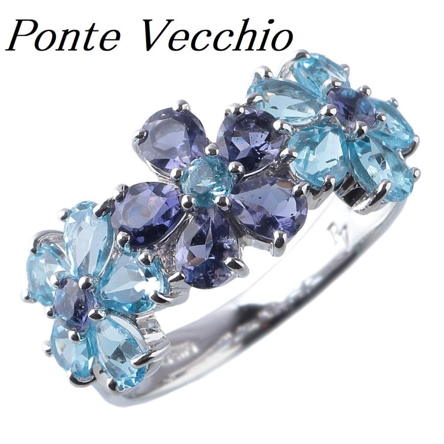 Ponte Vecchio ポンテヴェキオ マルチストーンリング フラワー Ponte Vecchio ポンテヴェキオ マルチストーンリング フラワー