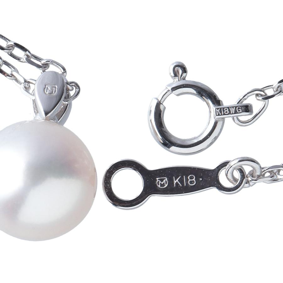 MIKIMOTO ミキモト 現行モデル ダイヤ パール ネックレス PP-20591U型 