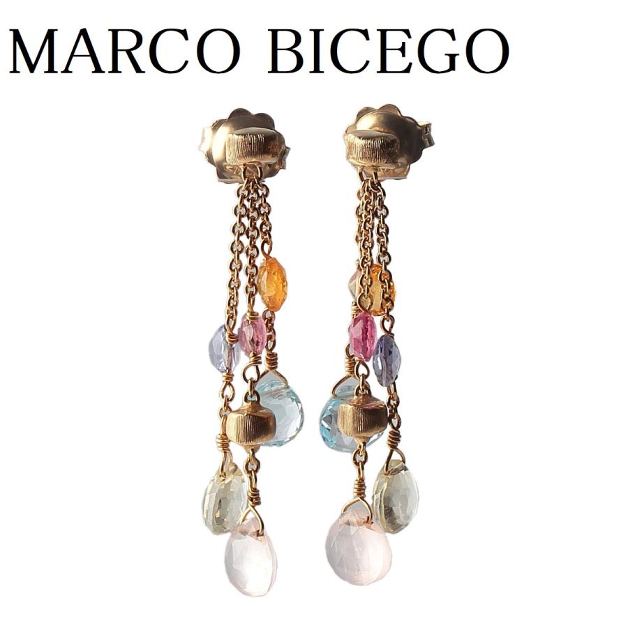MARCO BICEGO マルコビチェゴ パラダイス ピアス マルチストーン MARCO BICEGO マルコビチェゴ パラダイス ピアス マルチストーン