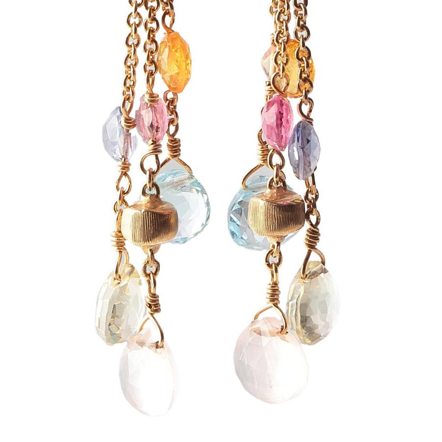 MARCO BICEGO マルコビチェゴ パラダイス ピアス マルチストーン MARCO BICEGO マルコビチェゴ パラダイス ピアス マルチストーン