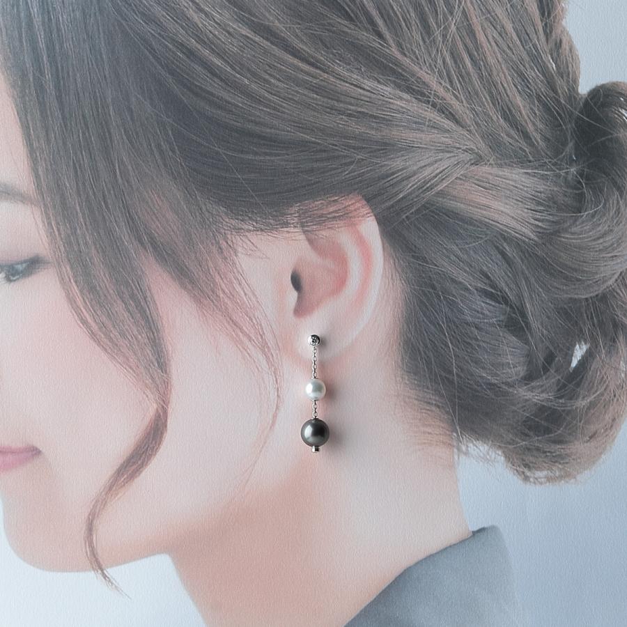 MIKIMOTO ミキモト ダイヤ パール ピアス ジュエルズイン MIKIMOTO ミキモト ダイヤ パール ピアス ジュエルズイン