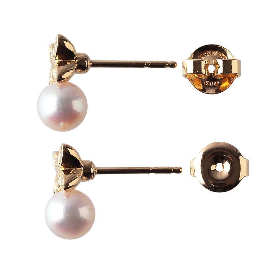 MIKIMOTO ミキモト 現行モデル ダイヤ パールピアス PE-1392PK型 MIKIMOTO ミキモト 現行モデル ダイヤ パールピアス PE-1392PK型