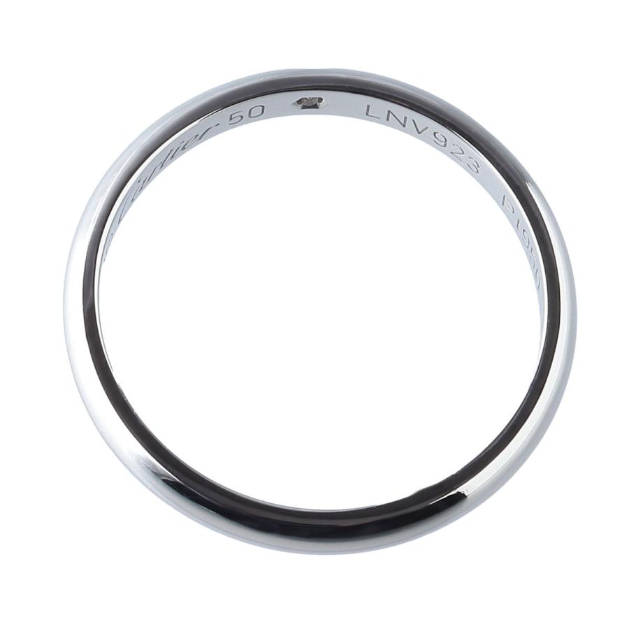 Cartier カルティエ ダイヤリング1895 ウェディング 1PD #50 幅2.5mm  