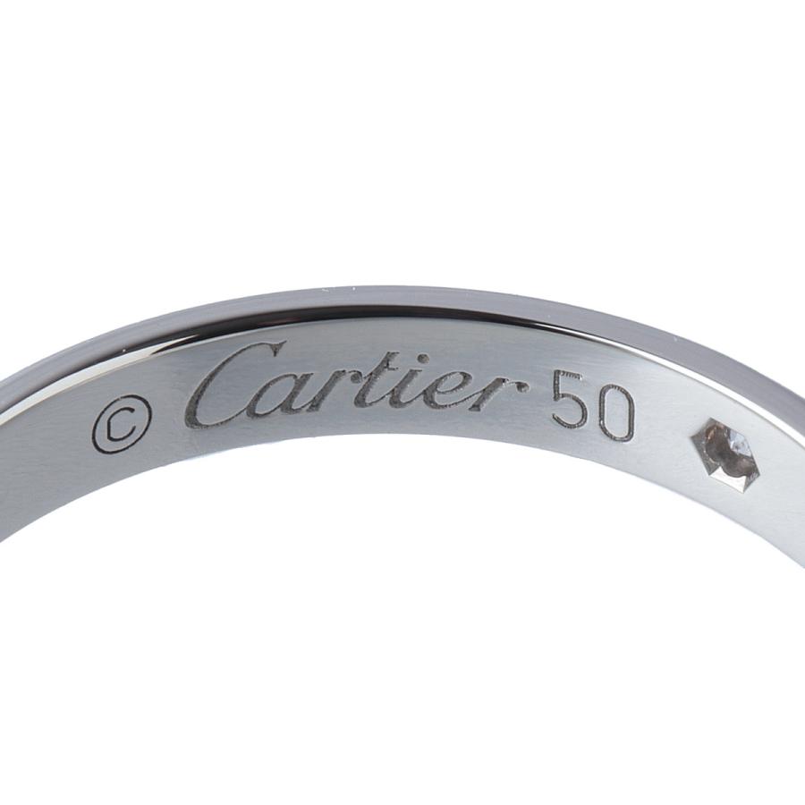 Cartier カルティエ ダイヤリング1895 ウェディング 1PD #50 幅2.5mm  