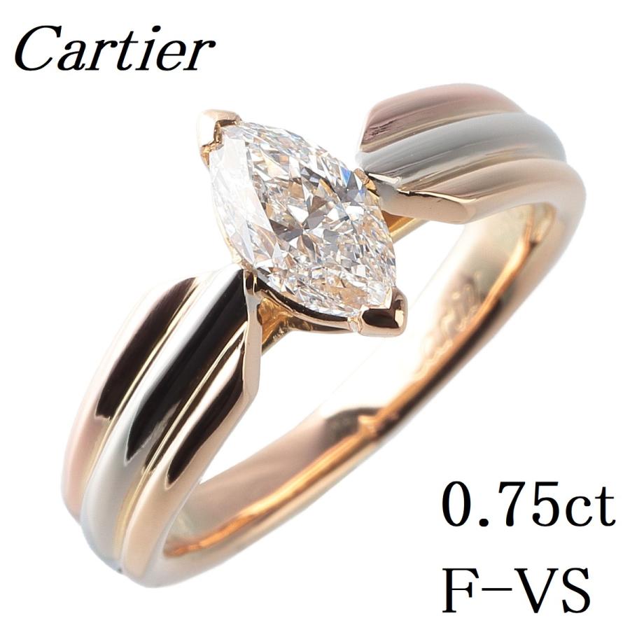 Cartier カルティエ トリニティ ソリテール リング ダイヤ0.75ct Cartier カルティエ トリニティ ソリテール リング ダイヤ0.75ct