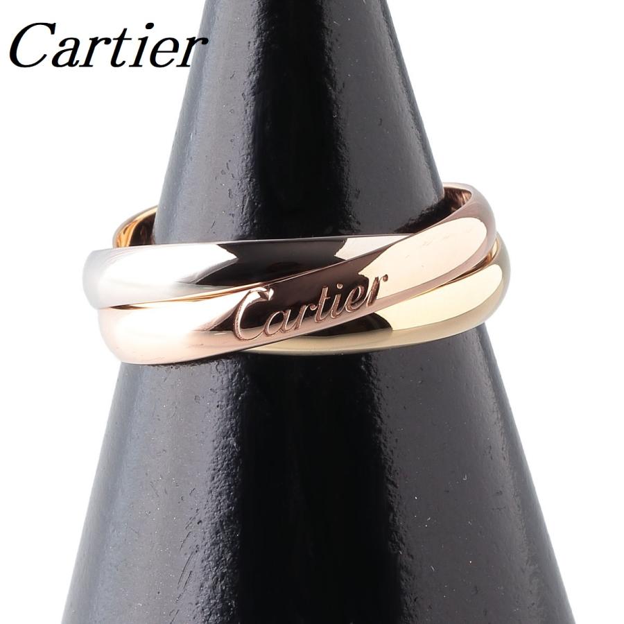 Cartier カルティエ トリニティ リング SM #50 AU750 スリー Cartier カルティエ トリニティ リング SM #50 AU750 スリー