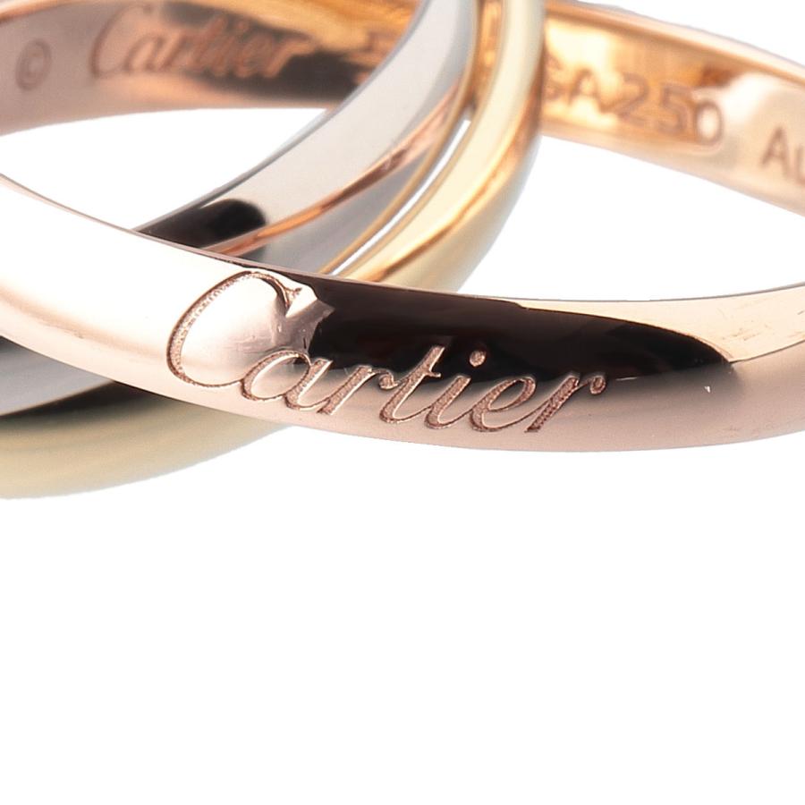 Cartier カルティエ トリニティ リング SM #50 AU750 スリー Cartier カルティエ トリニティ リング SM #50 AU750 スリー