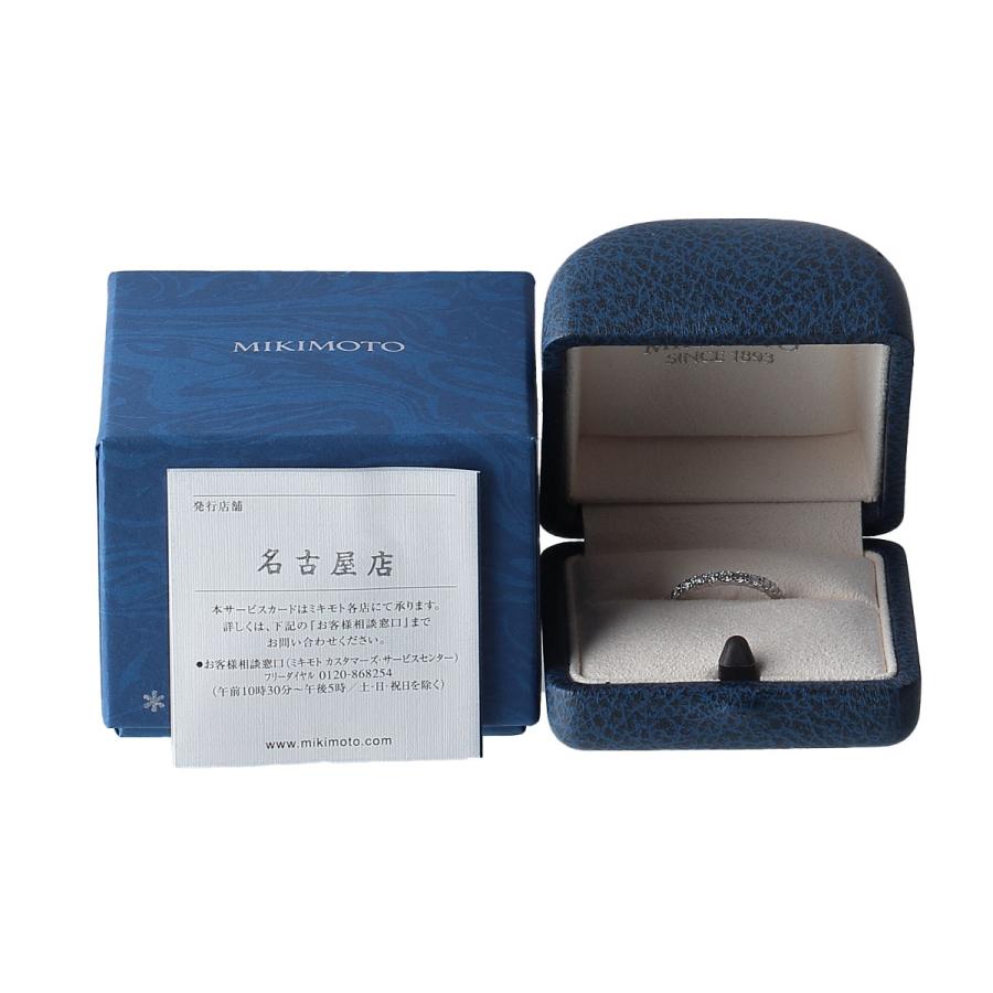 MIKIMOTO ミキモト 現行モデル ダイヤ リング ハーフエタニティ MIKIMOTO ミキモト 現行モデル ダイヤ リング ハーフエタニティ