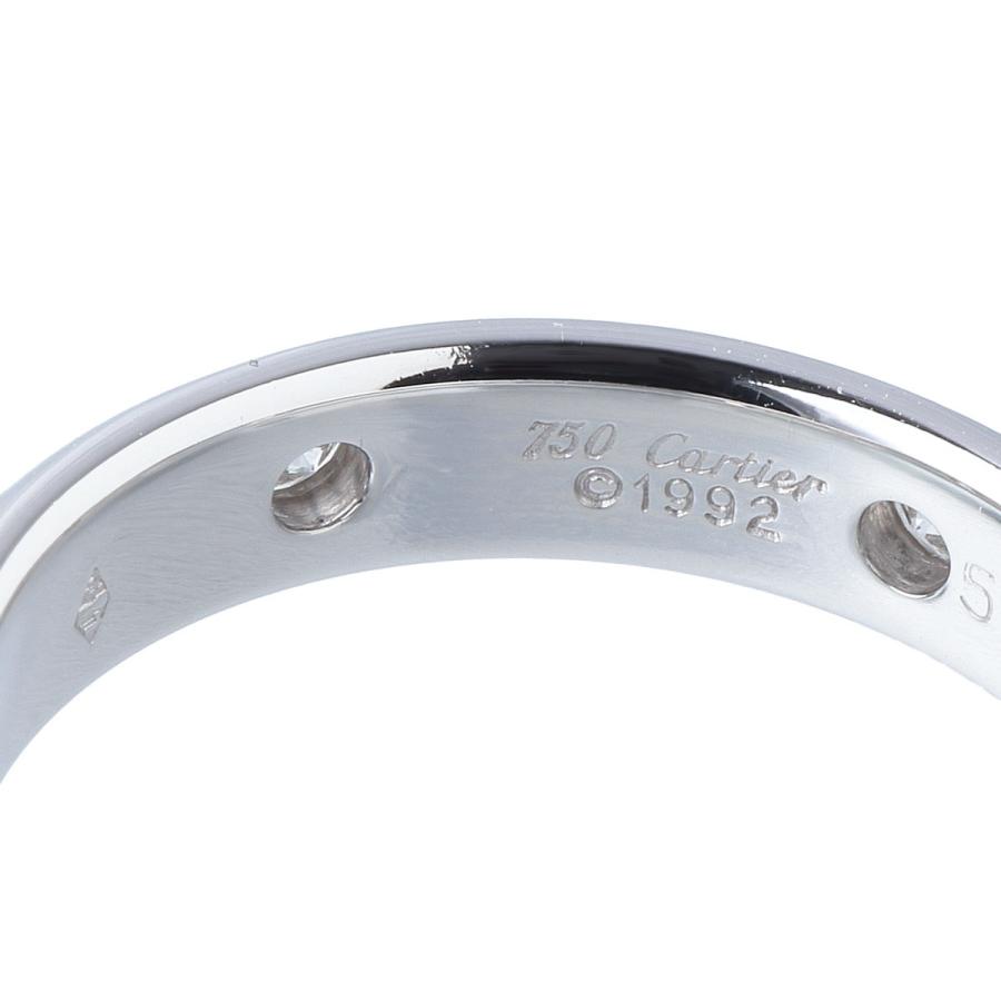 カルティエ ダイヤ リング ステラ #51 6PD 750WG 新品仕上げ済 カルティエ ダイヤ リング ステラ #51 6PD 750WG 新品仕上げ済