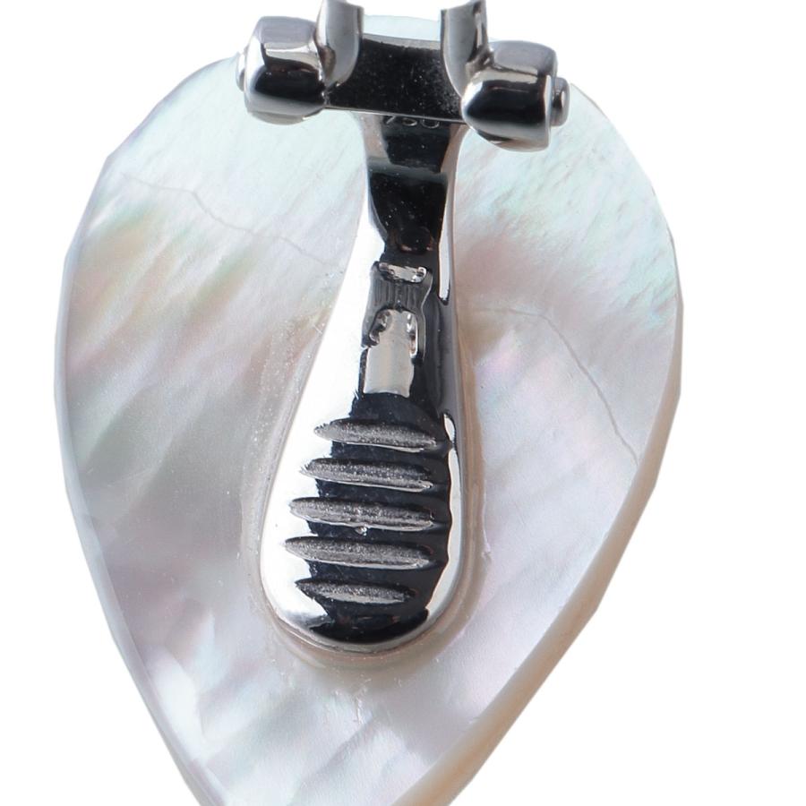 TASAKI タサキ マベパール イヤリング 19.3mm×12.7mm 750WG 新品仕上げ 