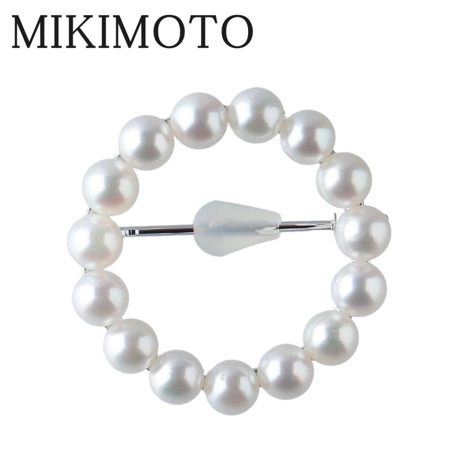 MIKIMOTO ミキモト パール サークル ブローチ アコヤパール4.5mm MIKIMOTO ミキモト パール サークル ブローチ アコヤパール4.5mm