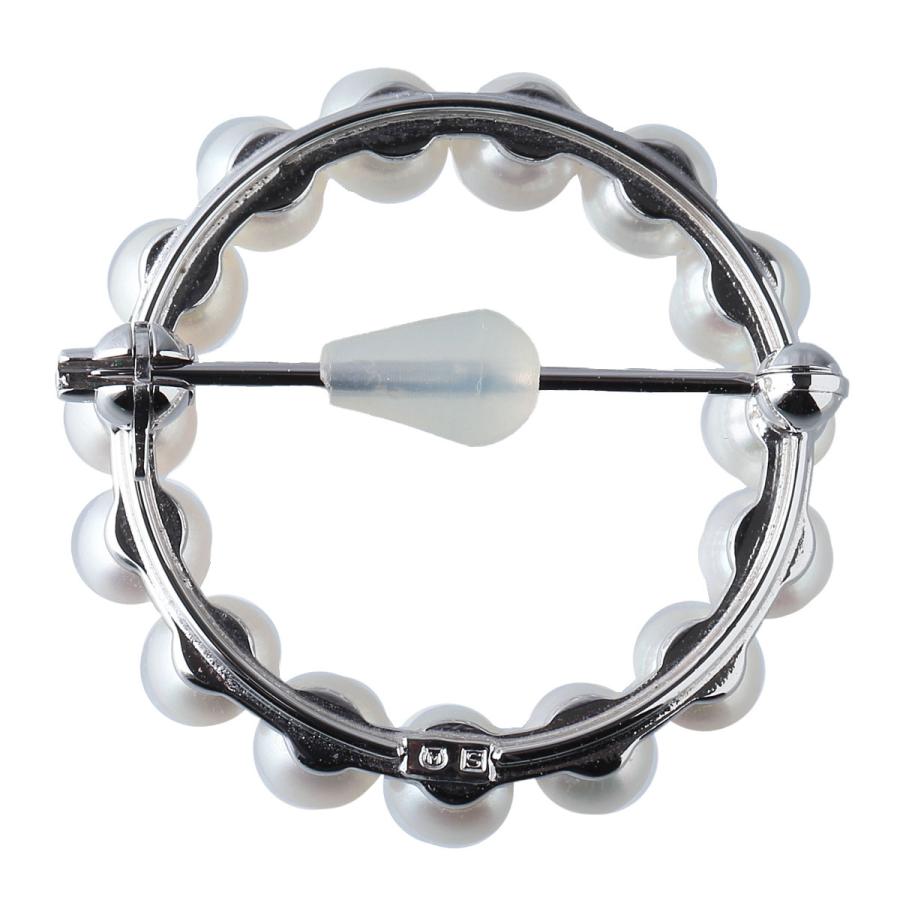 MIKIMOTO ミキモト パール サークル ブローチ アコヤパール4.5mm MIKIMOTO ミキモト パール サークル ブローチ アコヤパール4.5mm