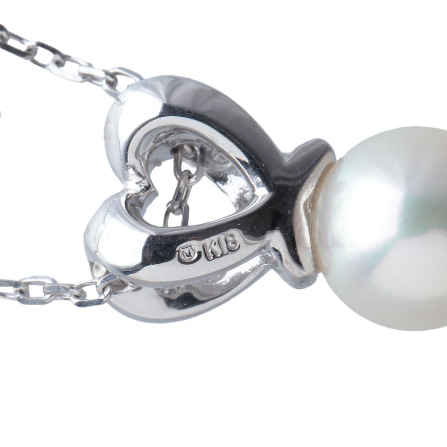 MIKIMOTO（ミキモト） ダイヤ パール ネックレス アコヤパール7.6mm 