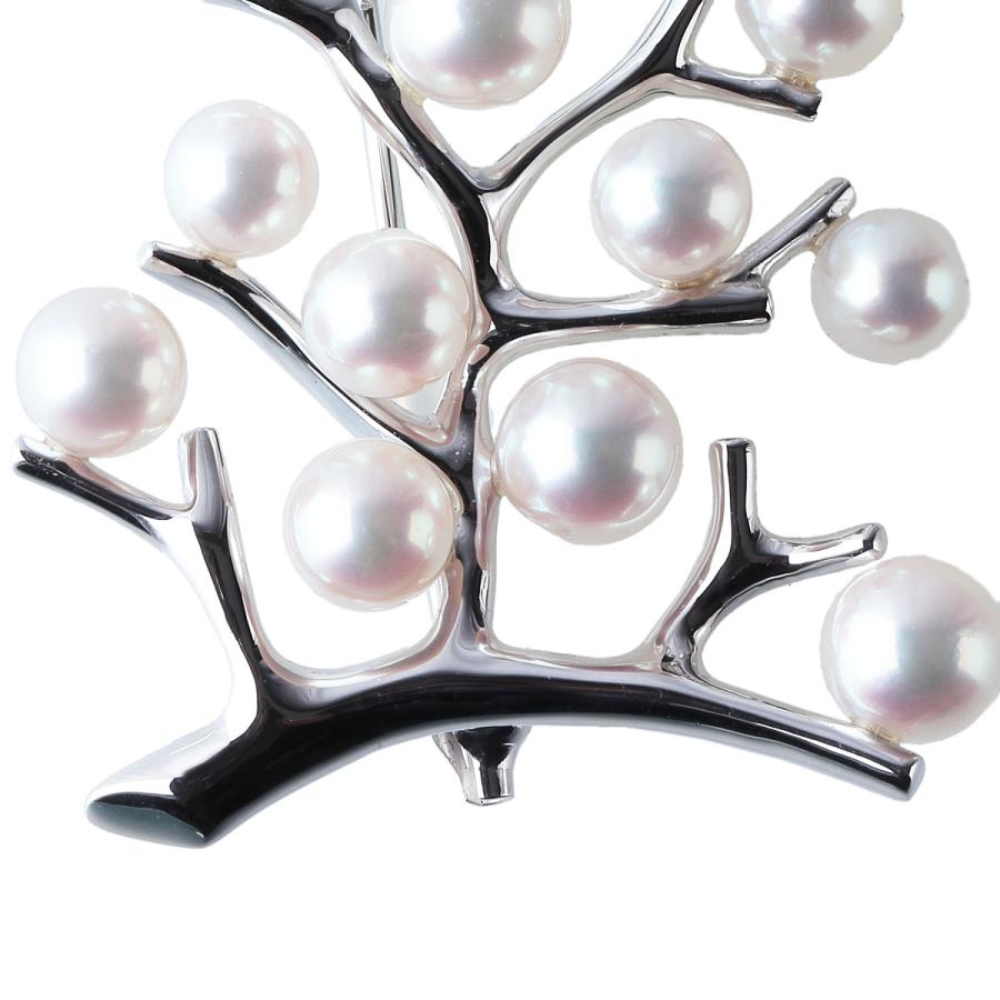 MIKIMOTO（ミキモト） 現行モデル パール ブローチ 幸福の木 ラージ