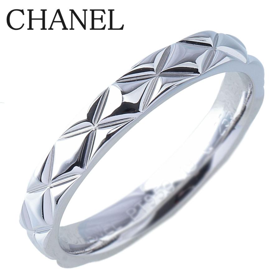 CHANEL（シャネル） マトラッセ リング ミディアム #59 PT950 幅3.4mm