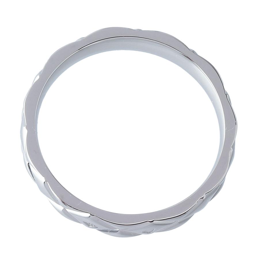 CHANEL（シャネル） マトラッセ リング ミディアム #59 PT950 幅3.4mm