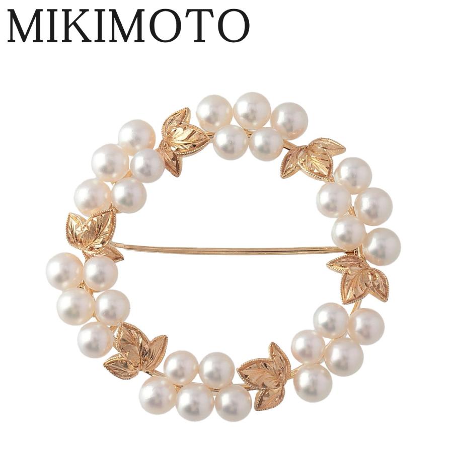 MIKIMOTO ミキモト パール ブローチ サークル アコヤパール4.0mm MIKIMOTO ミキモト パール ブローチ サークル アコヤパール4.0mm