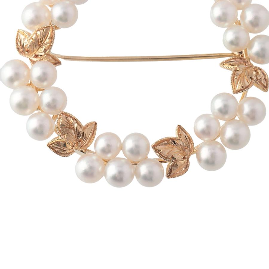 MIKIMOTO ミキモト パール ブローチ サークル アコヤパール4.0mm MIKIMOTO ミキモト パール ブローチ サークル アコヤパール4.0mm