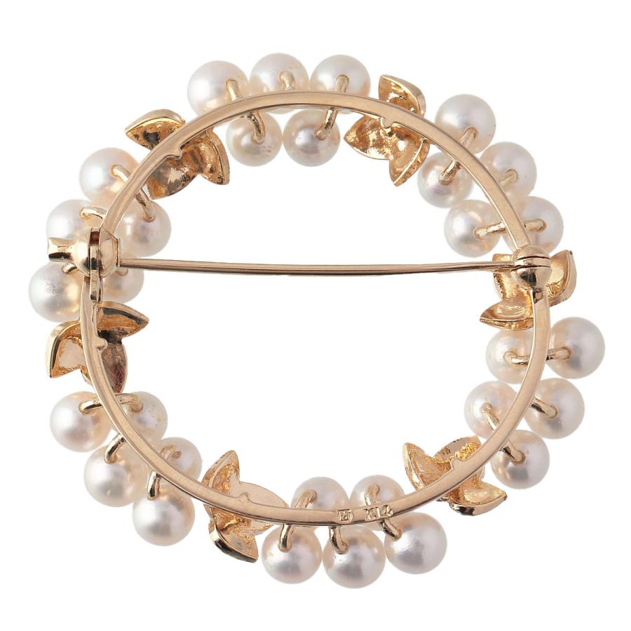 MIKIMOTO ミキモト パール ブローチ サークル アコヤパール4.0mm MIKIMOTO ミキモト パール ブローチ サークル アコヤパール4.0mm