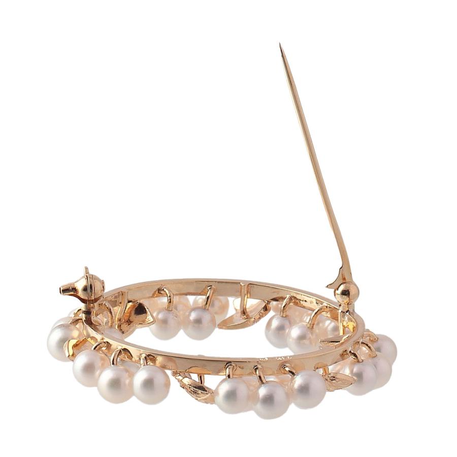 MIKIMOTO ミキモト パール ブローチ サークル アコヤパール4.0mm MIKIMOTO ミキモト パール ブローチ サークル アコヤパール4.0mm