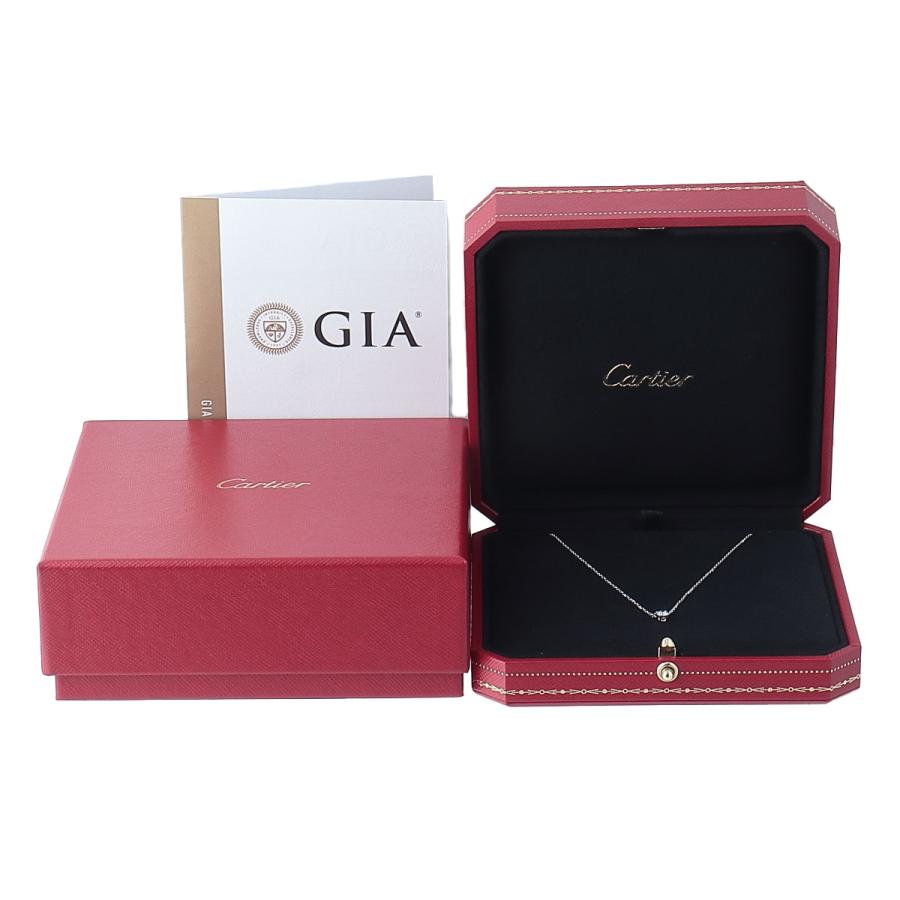 Cartier（カルティエ） 1895 ソリテール ダイヤ ネックレス 0.19ct F