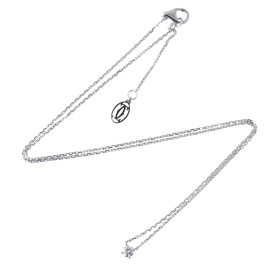 Cartier（カルティエ） 1895 ソリテール ダイヤ ネックレス 0.19ct F 