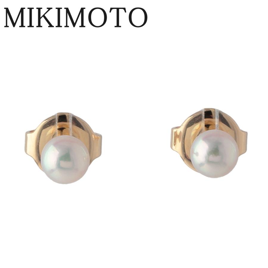 MIKIMOTO（ミキモト） ベビーパール ピアス アコヤパール4.2mm K18YG 