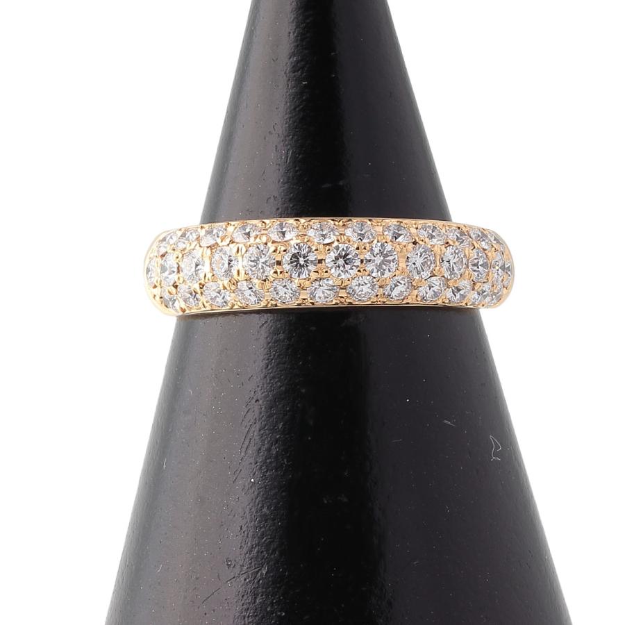MIKIMOTO ミキモト ダイヤ リング パヴェ 0.98ct 15号強 K18YG MIKIMOTO ミキモト ダイヤ リング パヴェ 0.98ct 15号強 K18YG