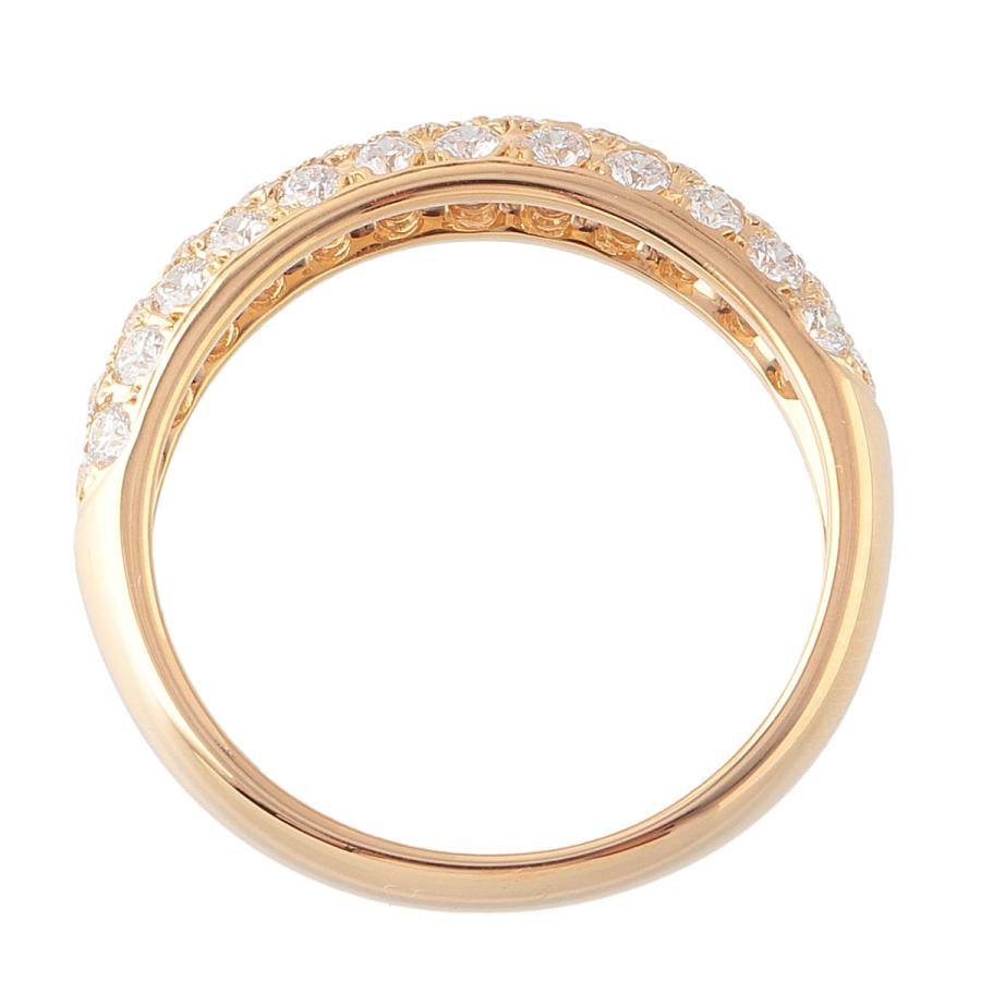 MIKIMOTO ミキモト ダイヤ リング パヴェ 0.98ct 15号強 K18YG MIKIMOTO ミキモト ダイヤ リング パヴェ 0.98ct 15号強 K18YG