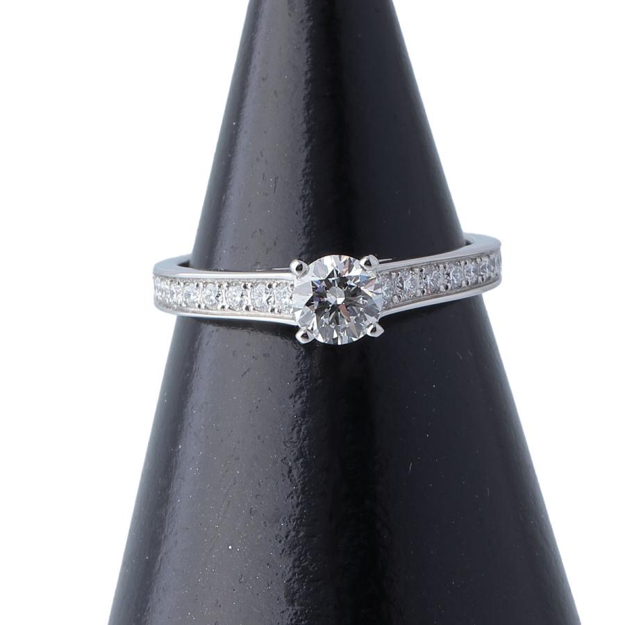 Cartier カルティエ ソリテール リング ダイヤ0.35ct G-VS2-3EX #49 