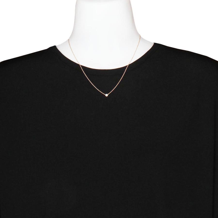 ティファニー ダイヤ ネックレス バイザヤード 枠4.5mm ダイヤ0.14ct  